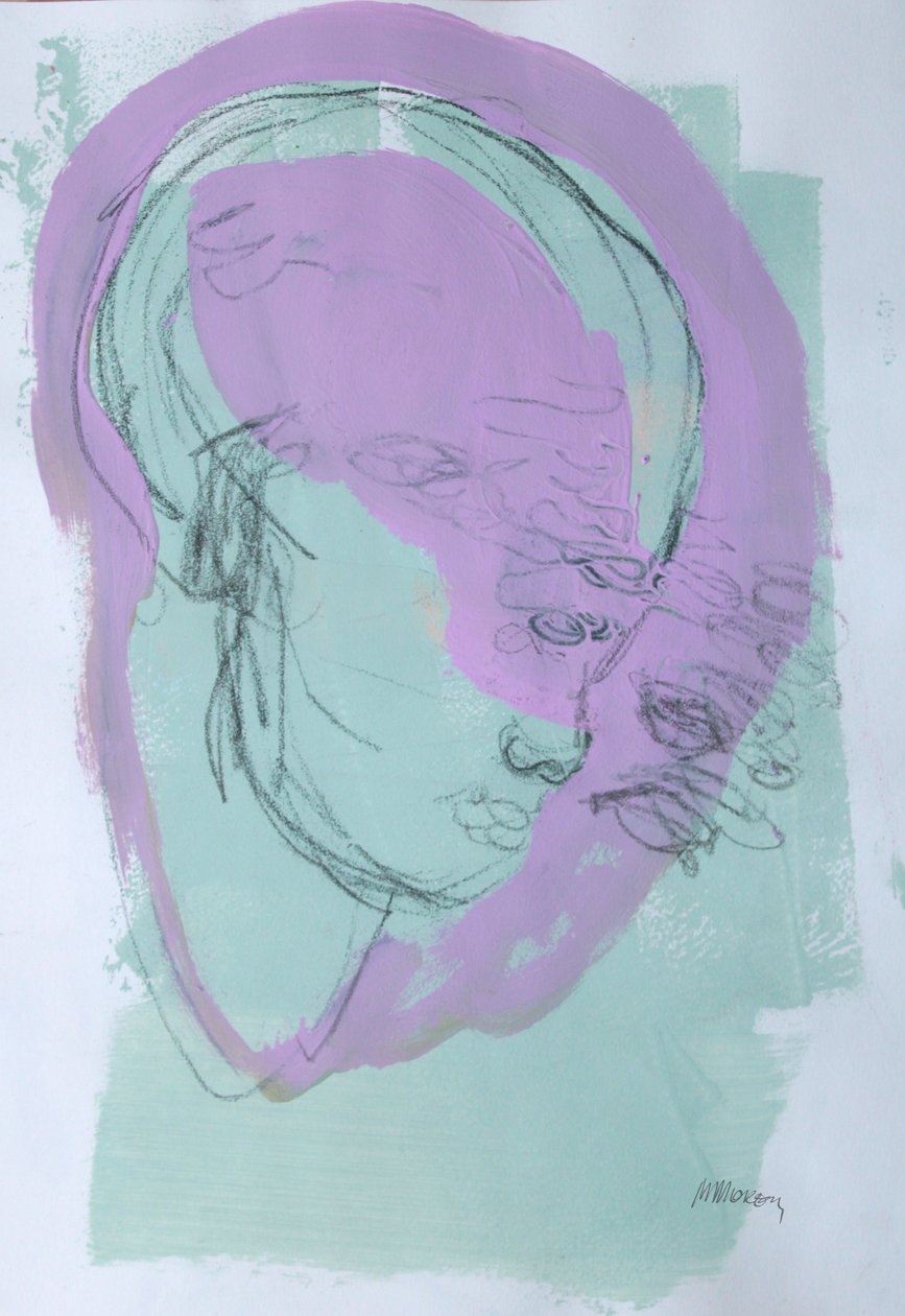 Sketchbook 44, 2025 (tinta de têmpera, carvão sobre papel) de Madgalena Morey