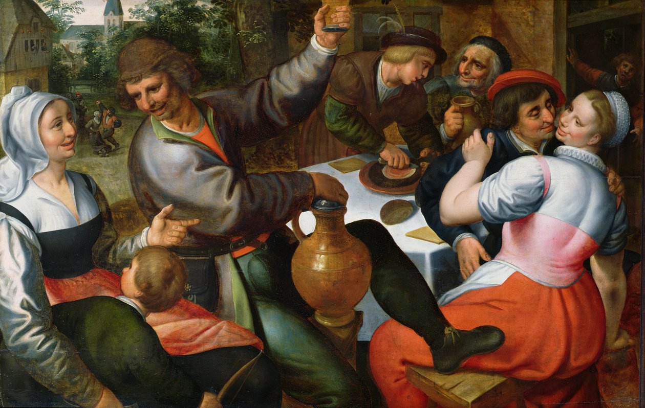 Festa dos camponeses, 1566 de Maerten van Cleve