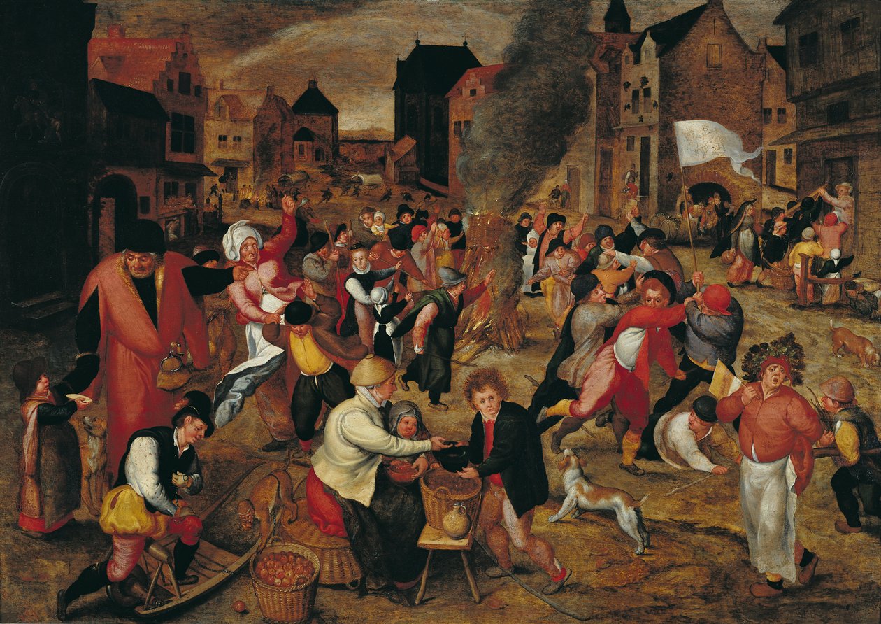 Os fogos de St. Martin de Maerten van Cleve