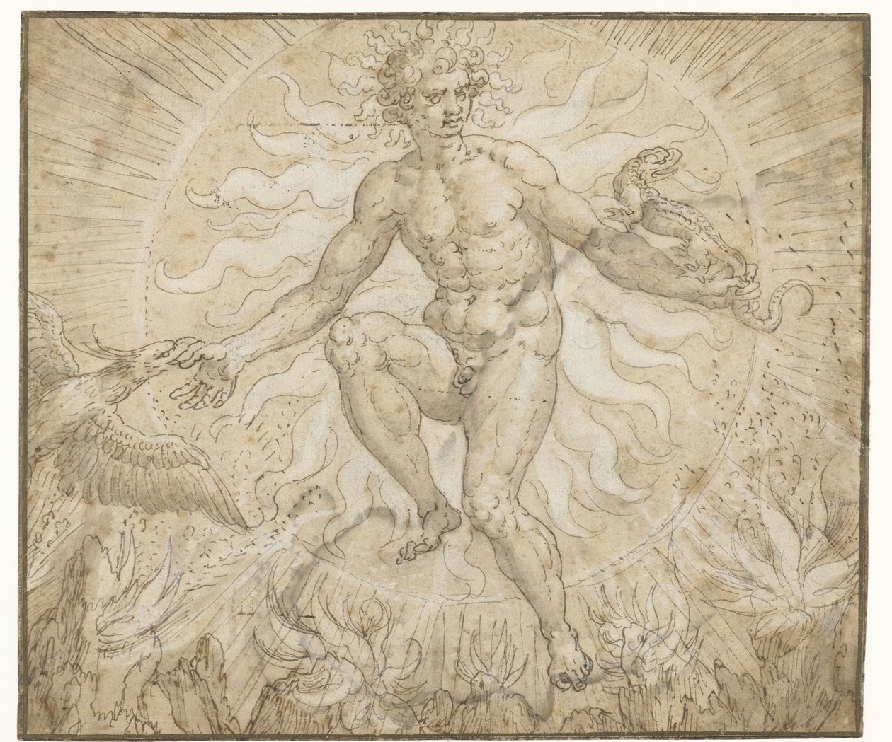Ignis Quatro elementos (título da série) de Maerten de Vos