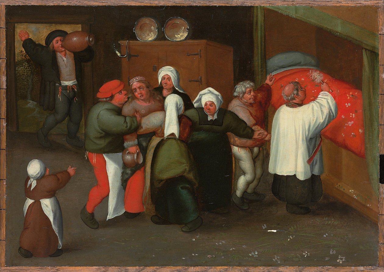 A Bênção do Casamento de Maerten van Cleve
