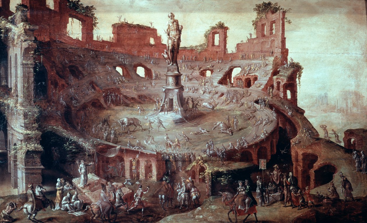 Tourada na antiguidade, 1552. de Maerten van Heemskerck