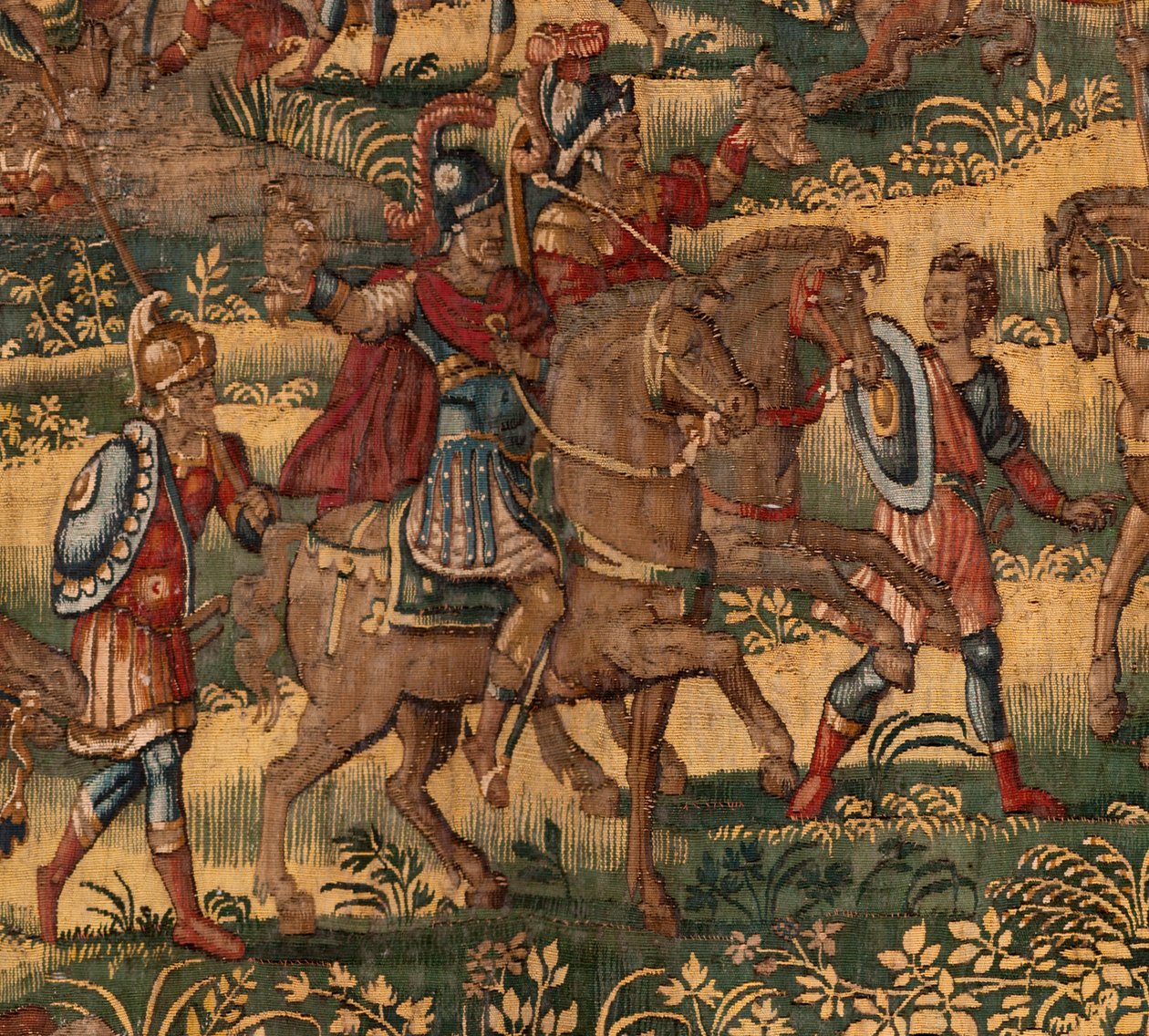 Museu Diocesano (Museu Diocesano). tapeçaria flamenga. Bruxelas. Oficina François Geubels. Série A História de Gideão. A derrota dos midianitas (derrota dos midianitas). Seda e lã. Legado do Bispo Vincent Rock de Serna. Barroco. 1534-1571, no de Maerten van Heemskerck