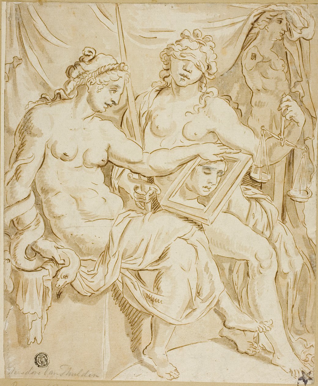 Prudência e justiça de Maerten van Heemskerck