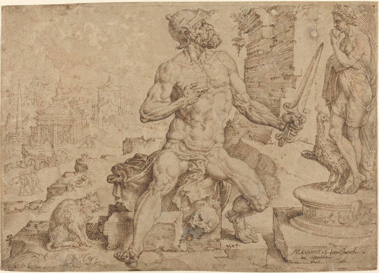 Simeão, o Patriarca de Maerten van Heemskerck
