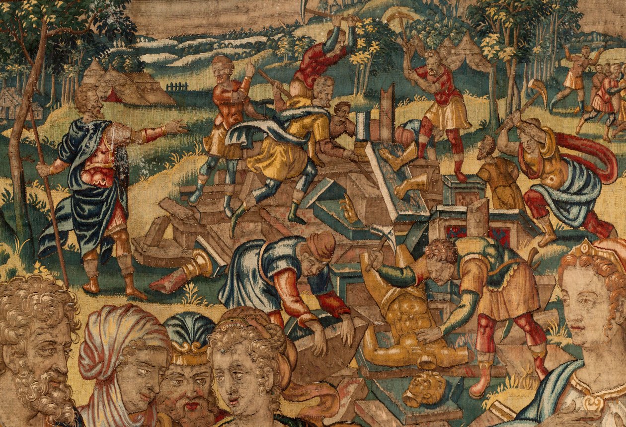 História de Gideon, finais do século XVI (seda e lã) de Maerten van Heemskerck