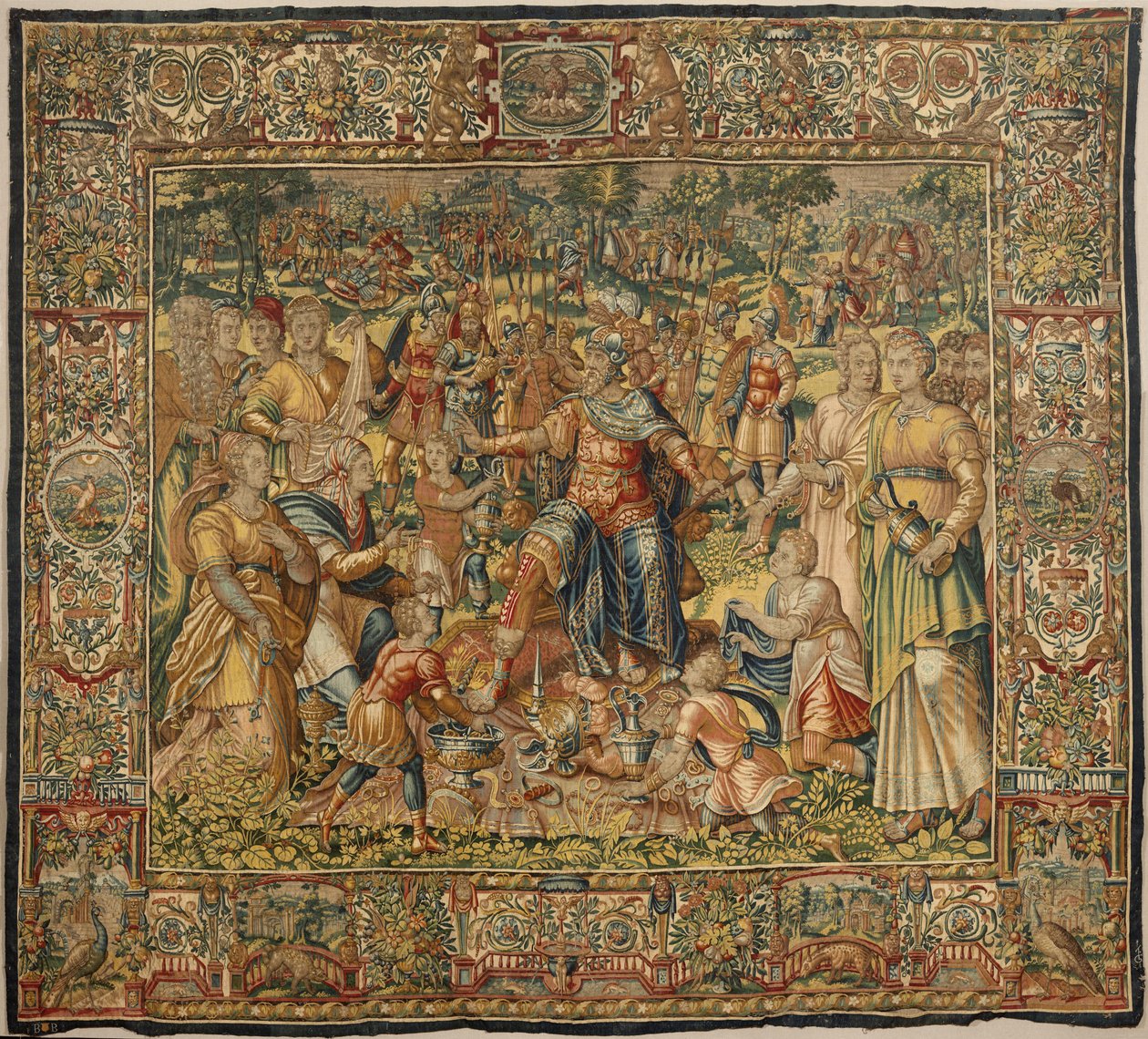 História de Gideon, finais do século XVI (seda e lã) de Maerten van Heemskerck