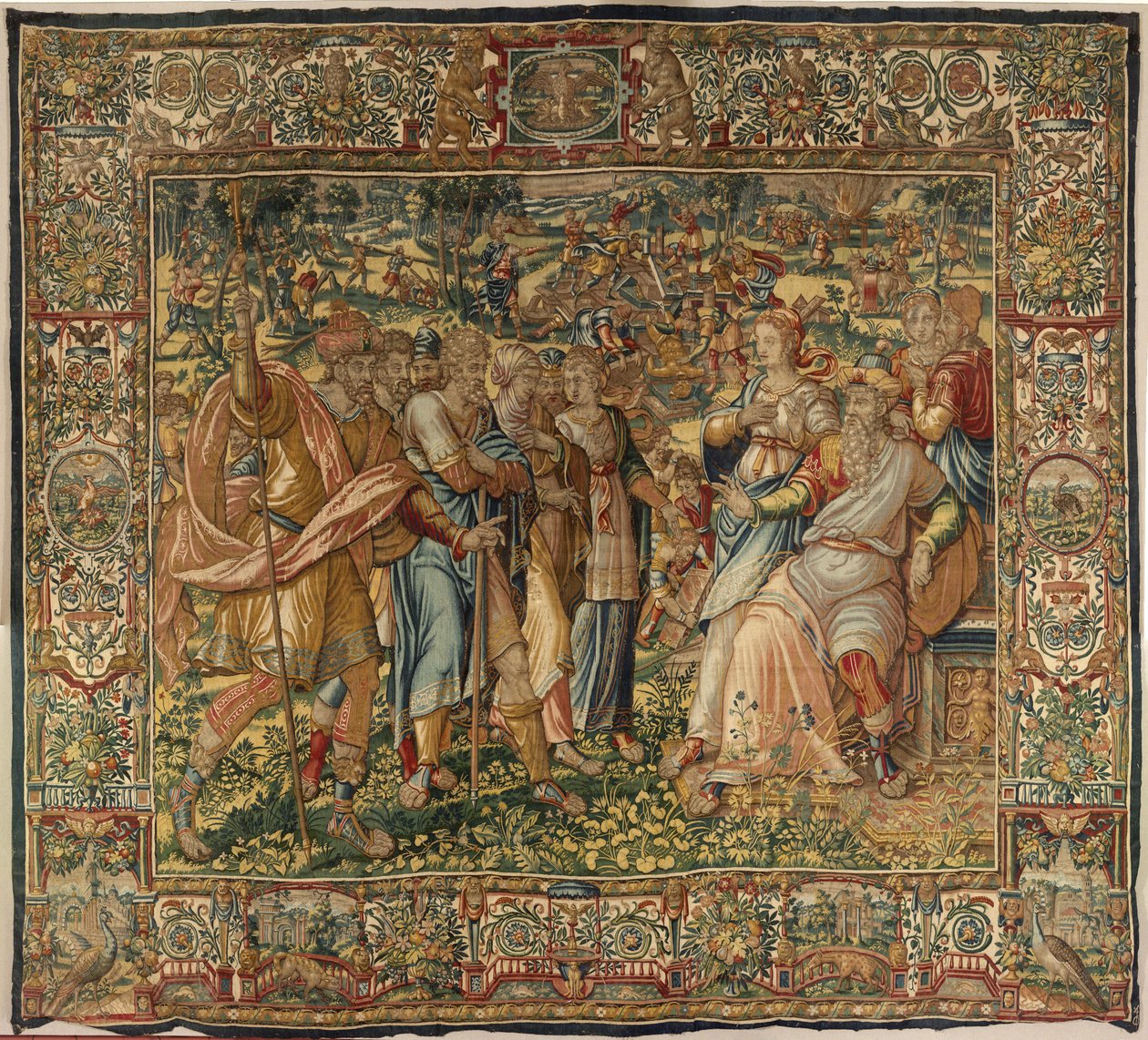 História de Gideon, finais do século XVI (seda e lã) de Maerten van Heemskerck
