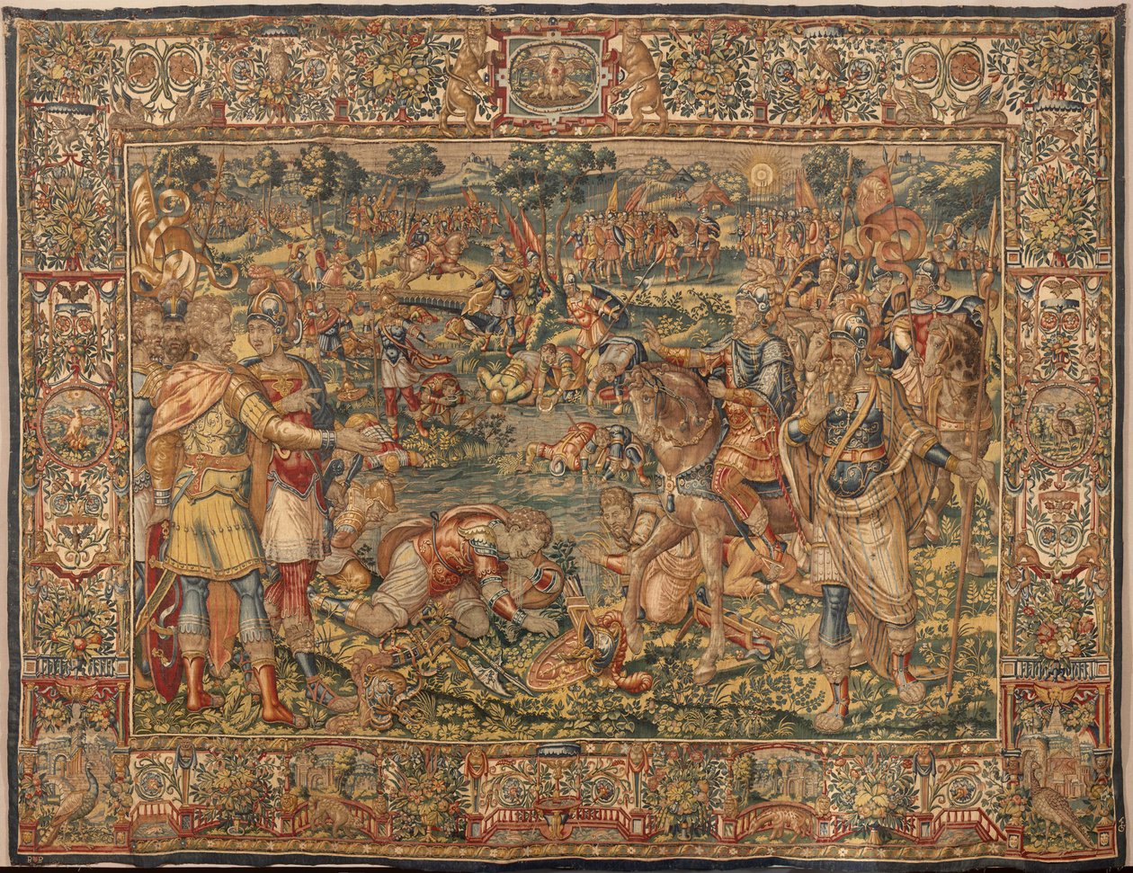 História de Gideon, finais do século XVI (seda e lã) de Maerten van Heemskerck
