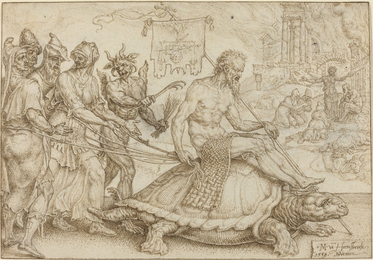 O triunfo de Jó de Maerten van Heemskerck