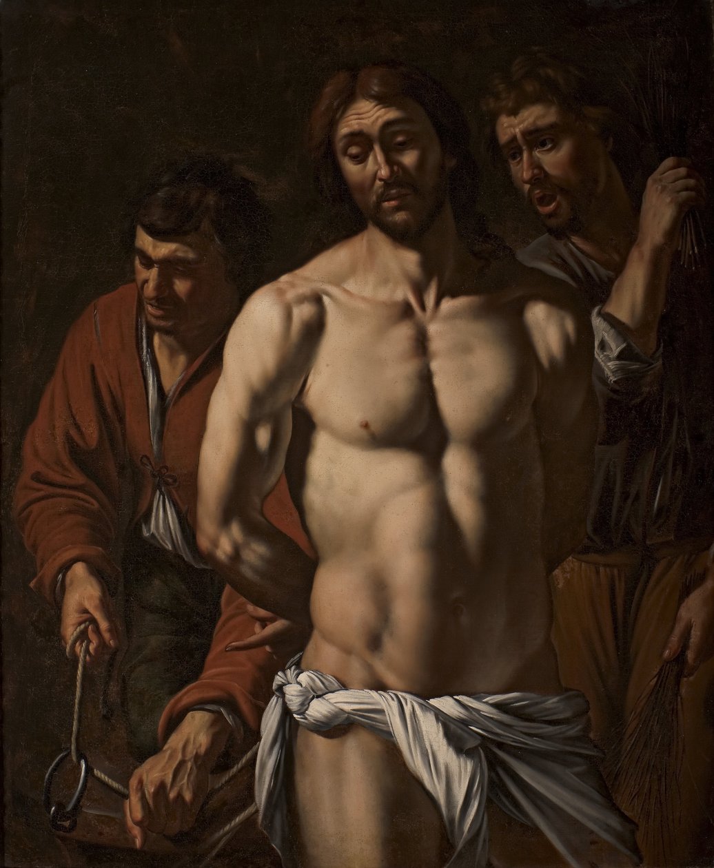 A Flagelação de Cristo de Maestro della Flagellazione di Cesena