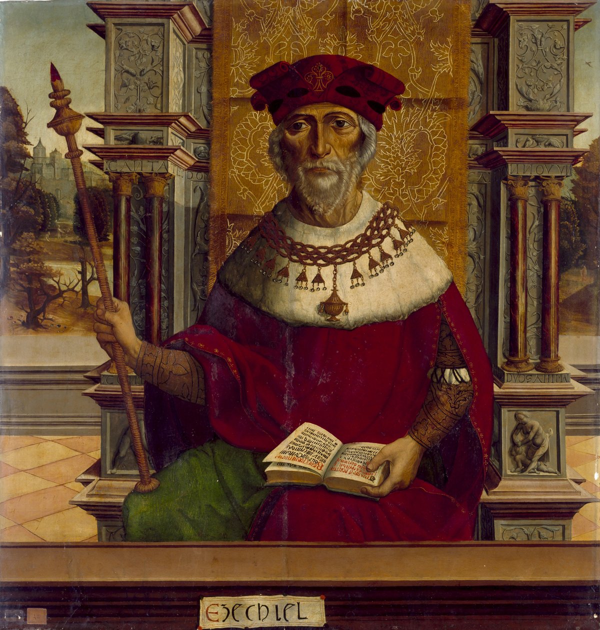O Profeta Ezequiel, c. 1525 de Maestro de Becerril