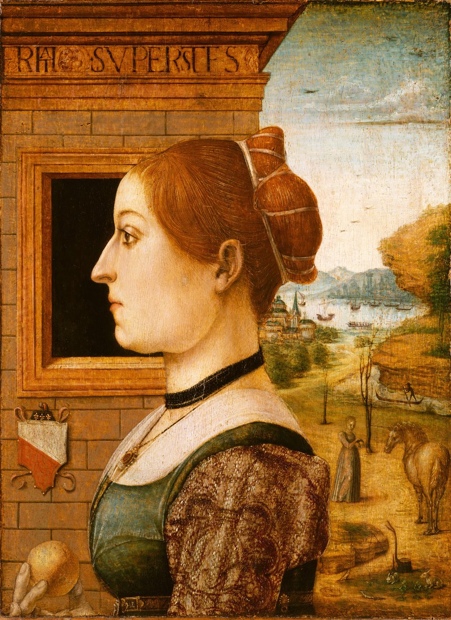 Retrato de uma mulher, possivelmente Ginevra d