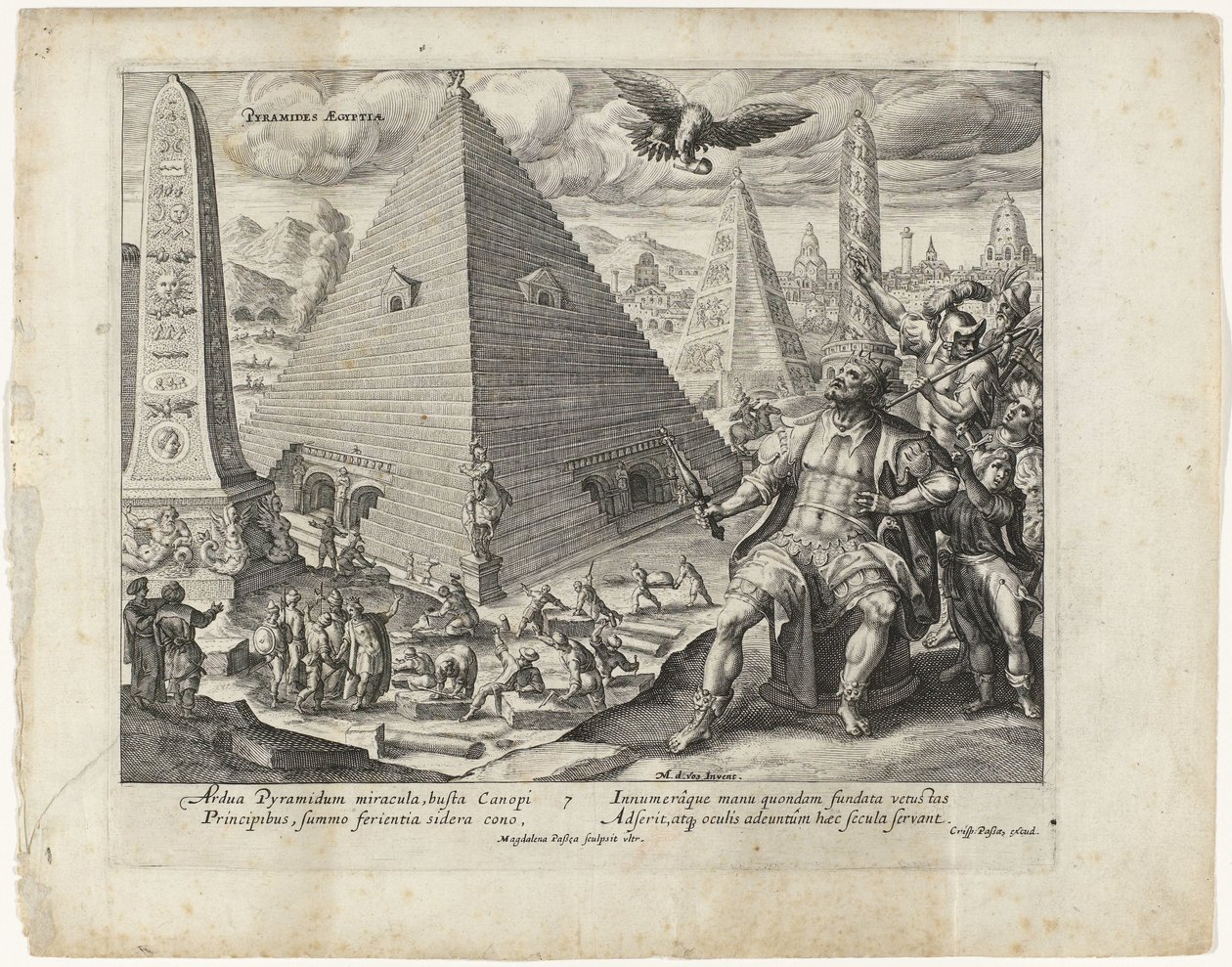 Pirâmide do Egipto
As sete maravilhas do mundo (título da série) de Magdalena van de Passe