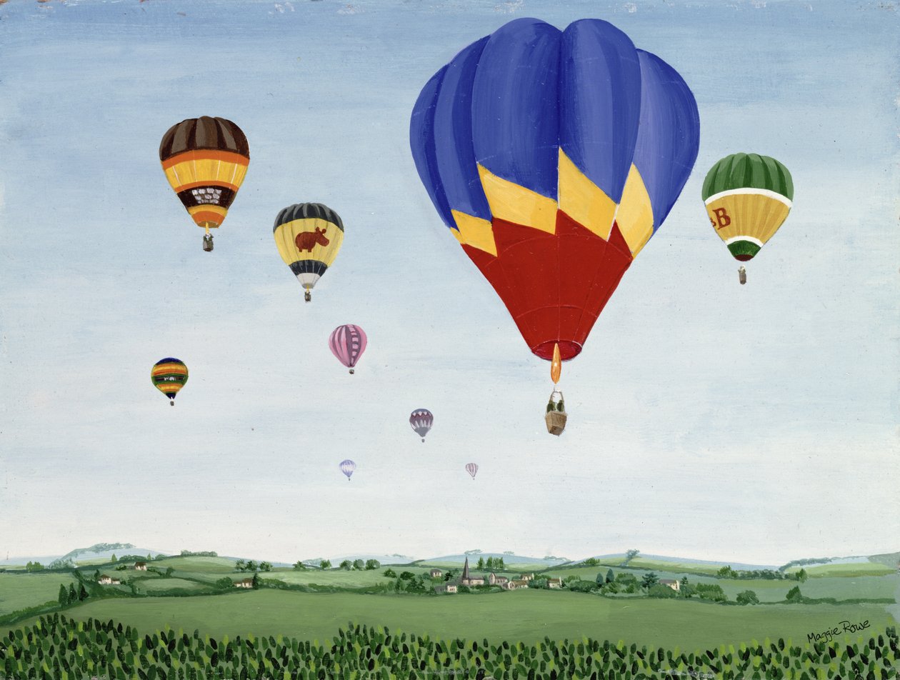 Balonismo sobre os Cotswolds de Maggie Rowe