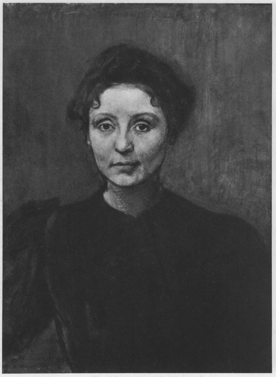 Senhorita M. Jouvray. Descrição de acordo com a fonte; provavelmente Madeleine Jouvray, escultora francesa, estudante de Auguste Rodin e professora de Edward Wittign de Magnus Enckell