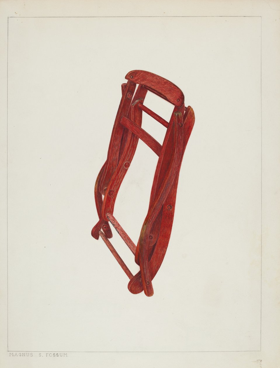 Cadeira Dobrável para Crianças, c. 1938. de Magnus S. Fossum