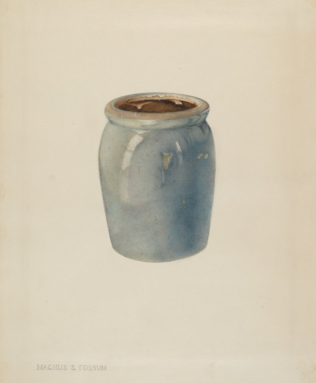 Frasco de cerâmica, c. 1938. de Magnus S. Fossum