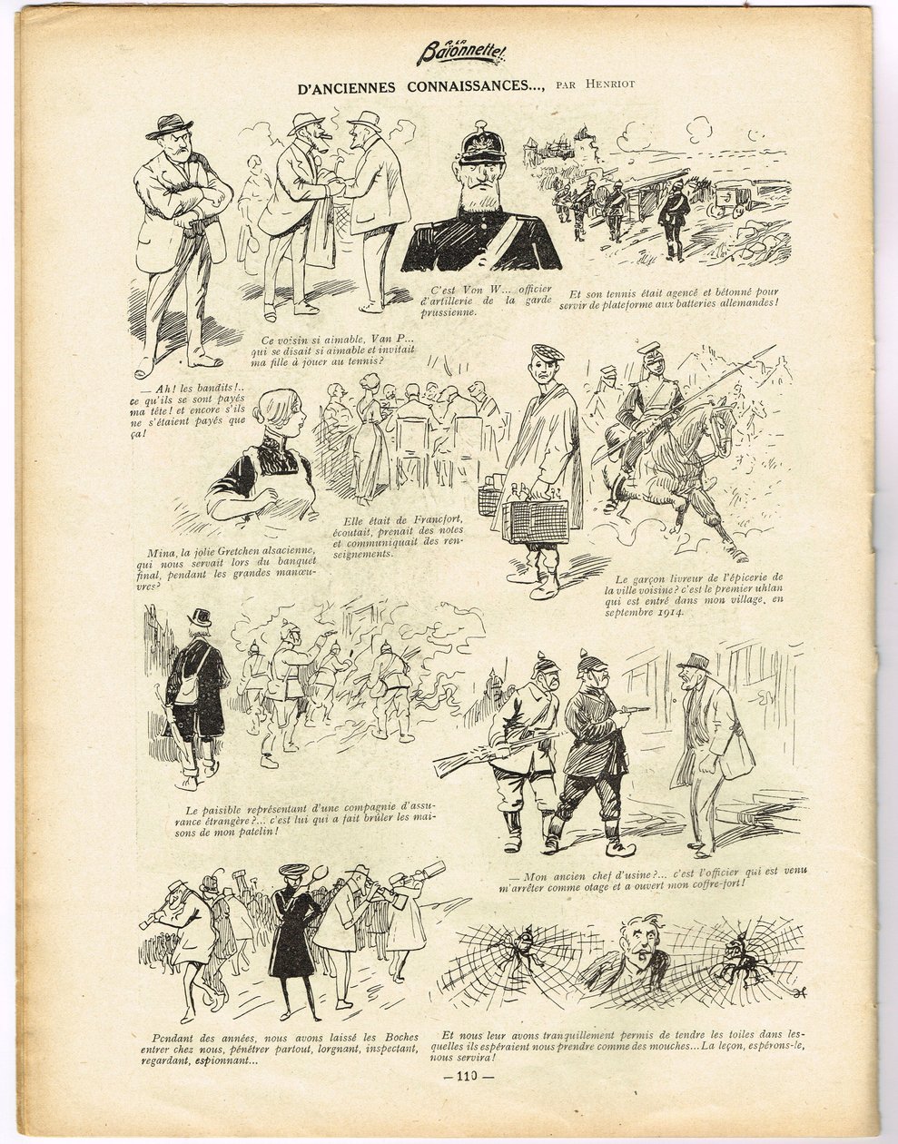 La Baionnette, Satirical in Colors de Henri Maigrot