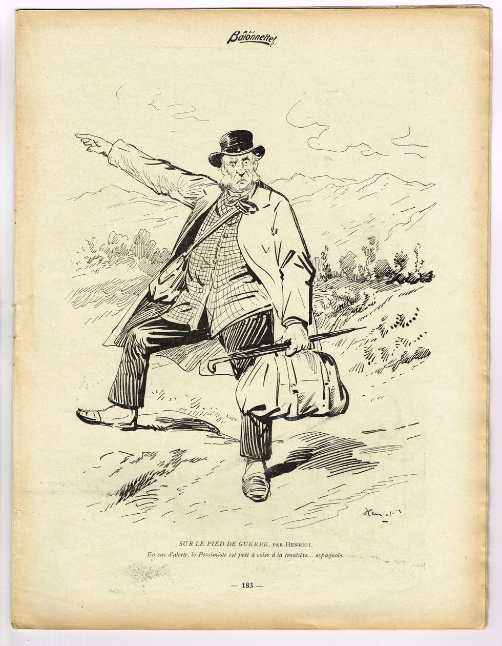 La Baionnette, Satirical em Cores de Henri Maigrot