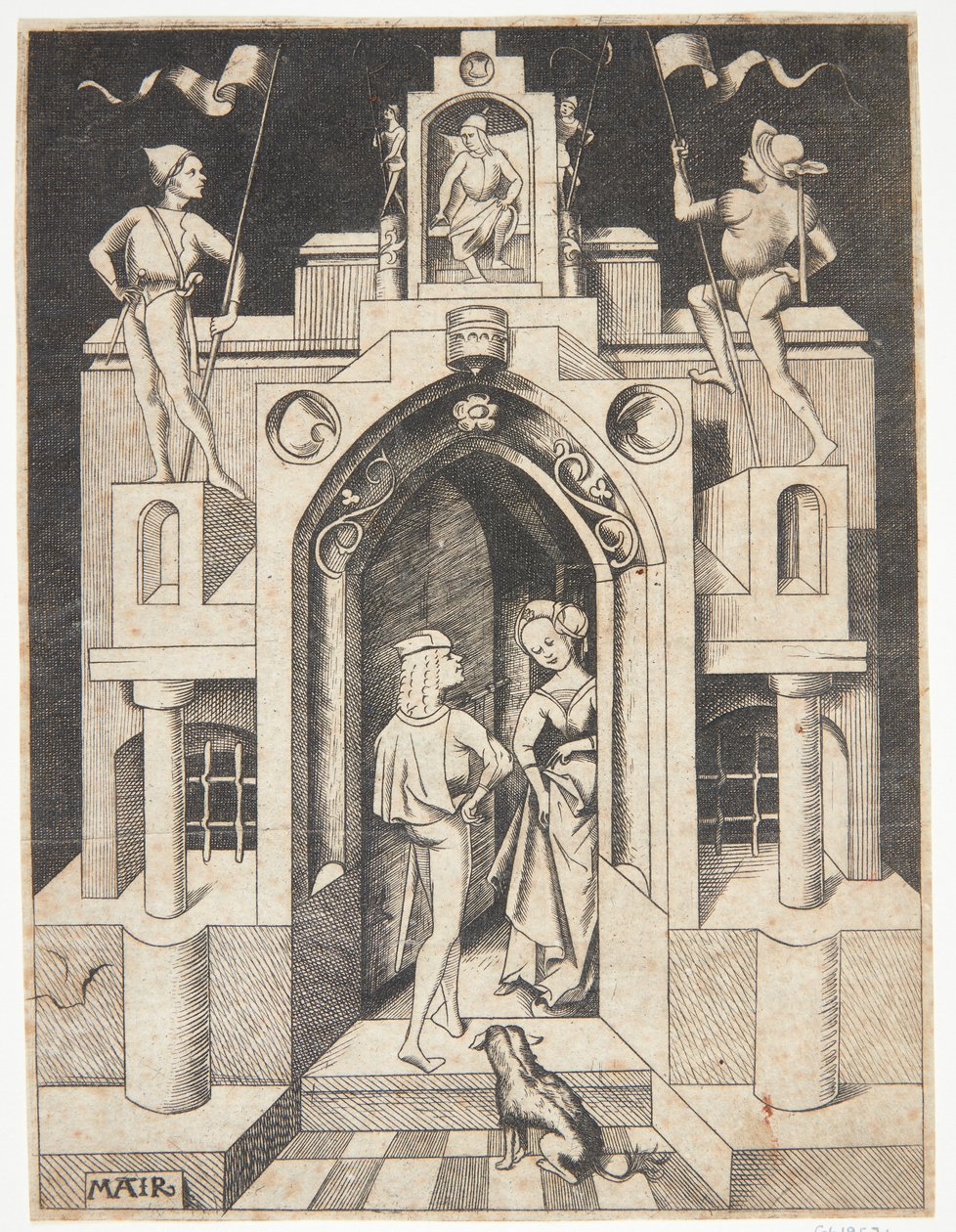 Dinamarquês: Bem-vindo a uma porta de Mair von Landshut