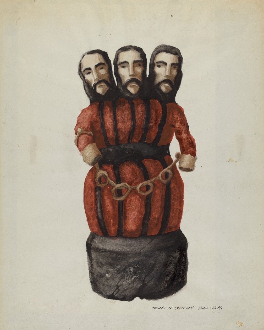 Bulto: Santíssima Trindade, c. 1937. de Majel G. Claflin