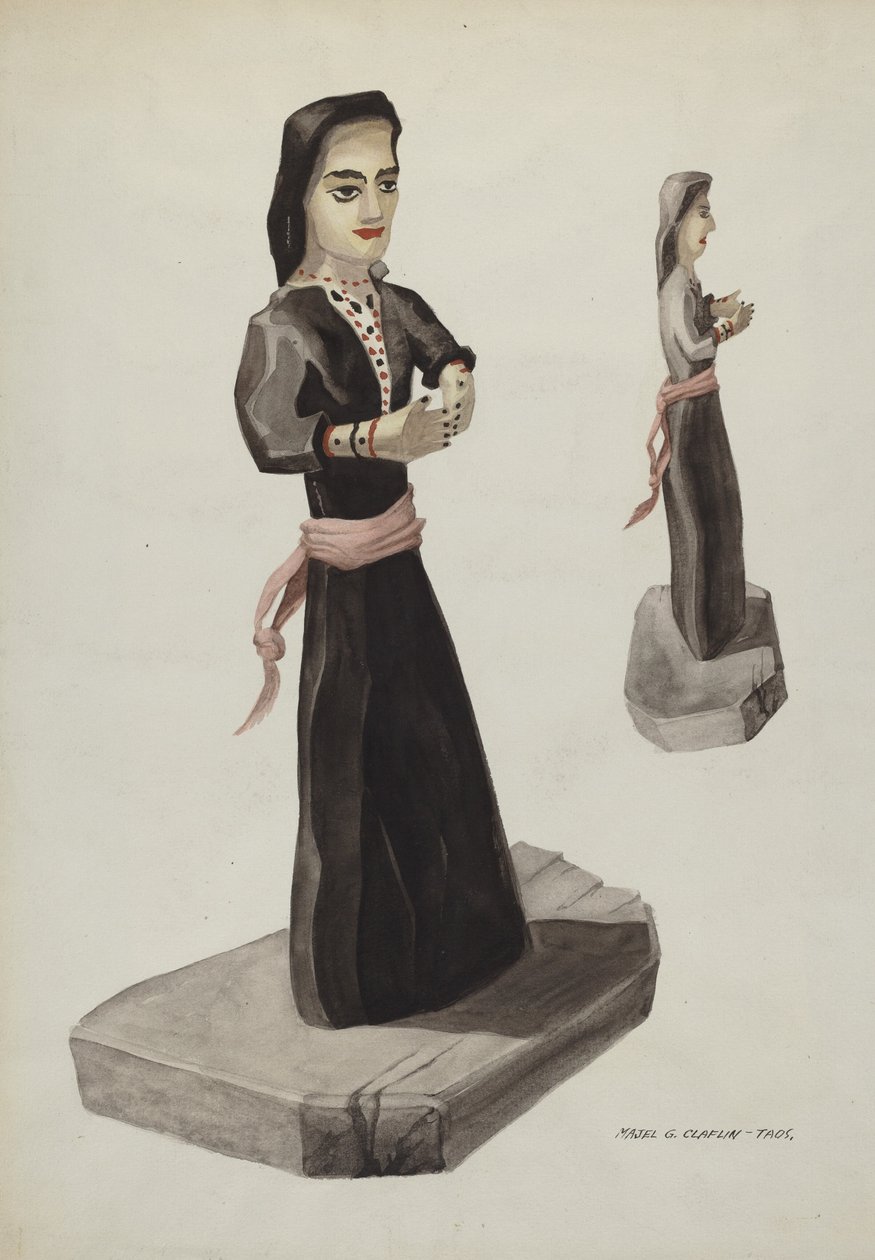 Bulto, Santa Rita, c. 1937. de Majel G. Claflin