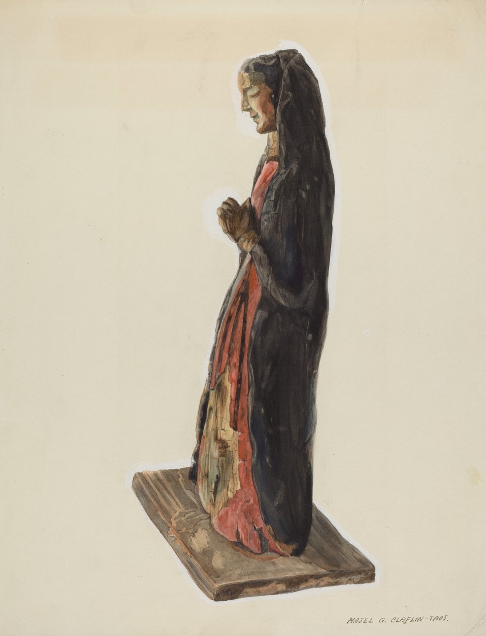 Bulto Santa Rita, c. 1939. de Majel G. Claflin