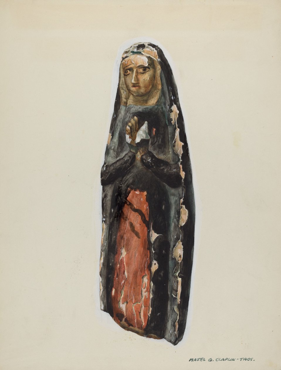 Bulto Virgin, c. 1939. de Majel G. Claflin
