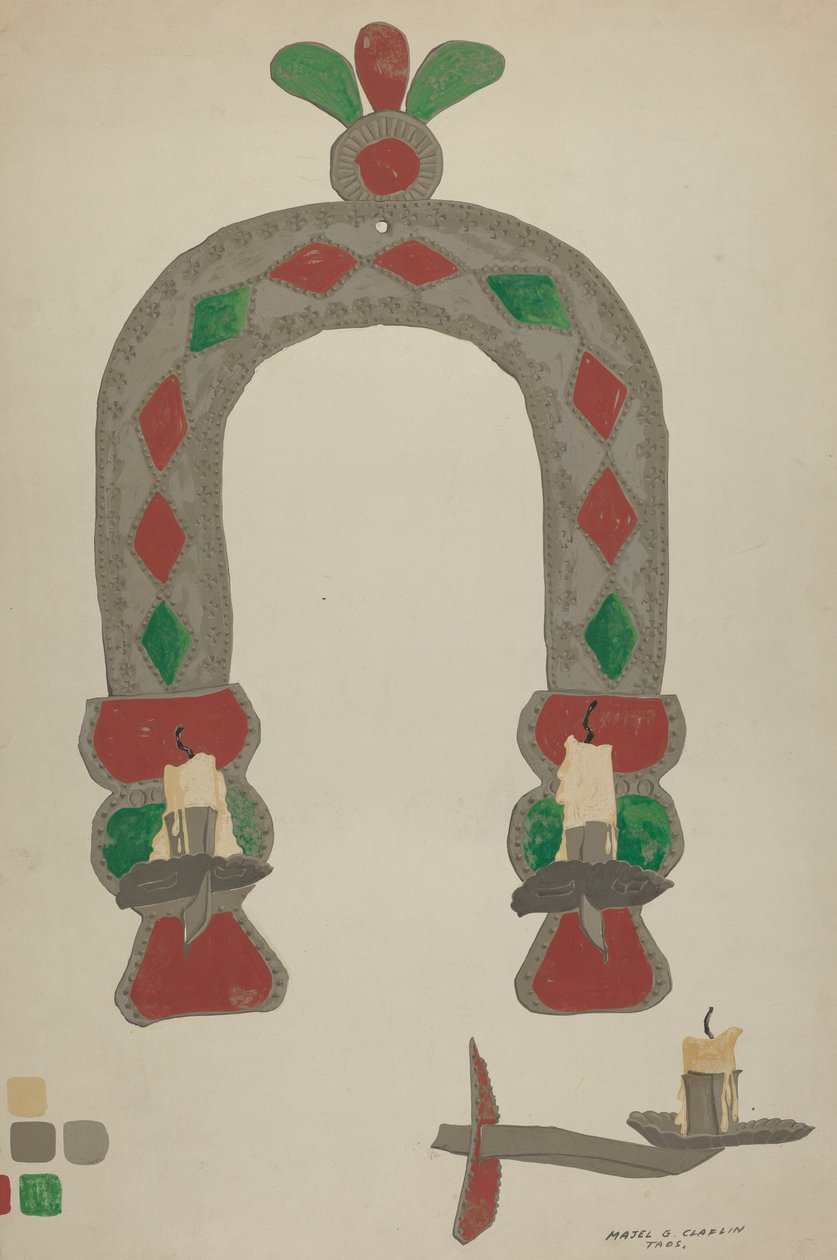 Arandela de castiçal de Majel G. Claflin