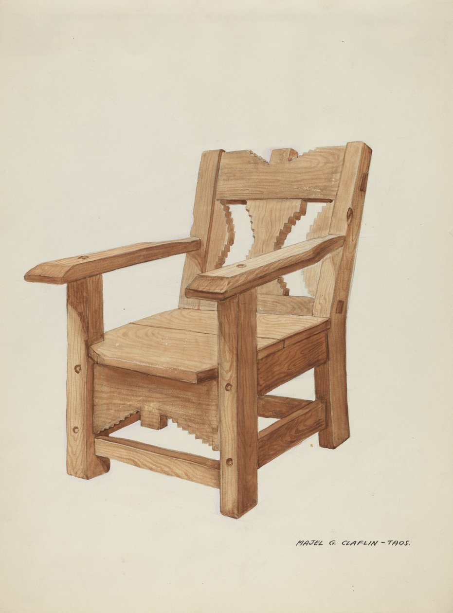 Cadeira, c. 1937. de Majel G. Claflin