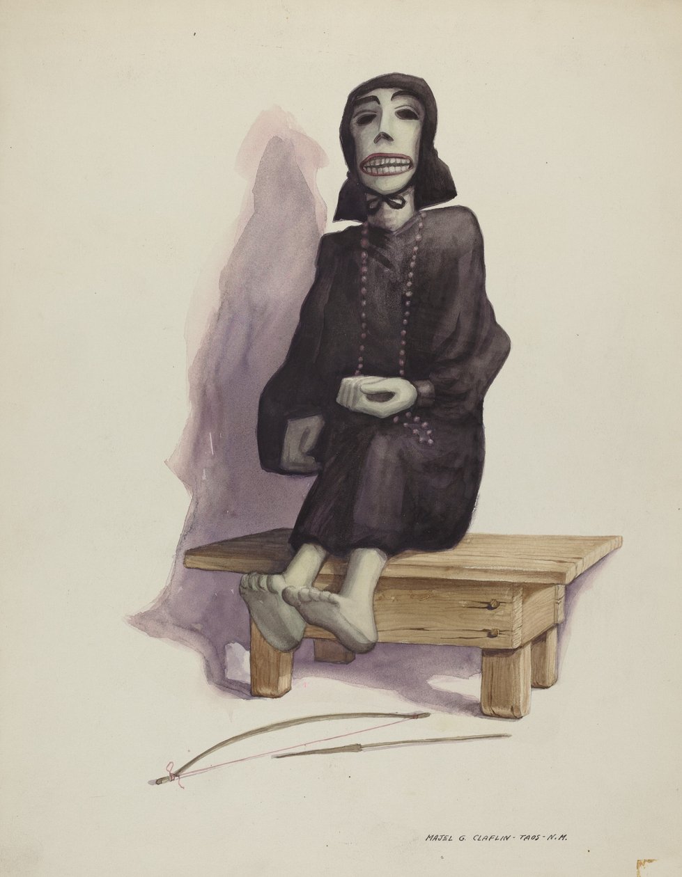 Figura do Muerto da Morte, c. 1937. de Majel G. Claflin