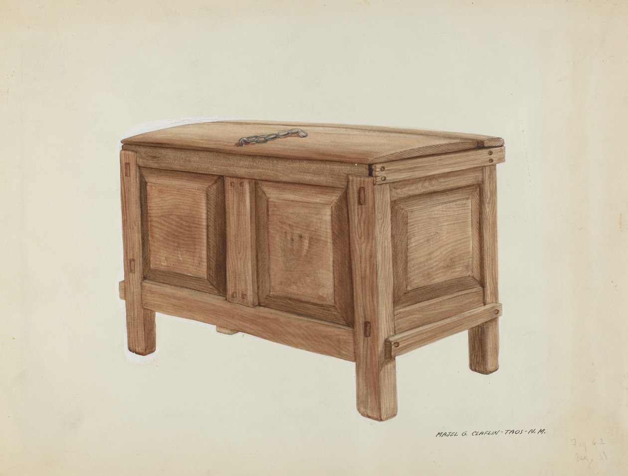 Caixa de Grãos, c. 1937. de Majel G. Claflin