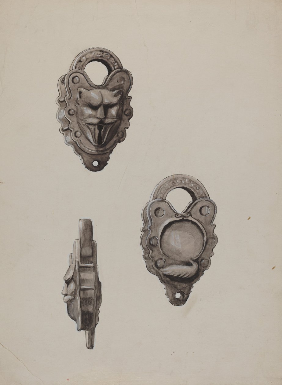 Fechadura de Ferro, c. 1937. de Majel G. Claflin