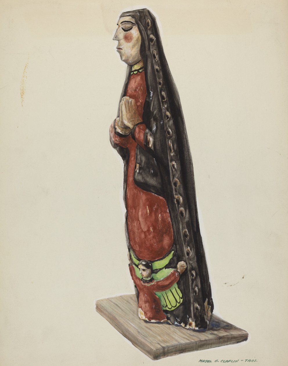 Nossa Senhora de Guadalupe Bulto, c. 1938. de Majel G. Claflin