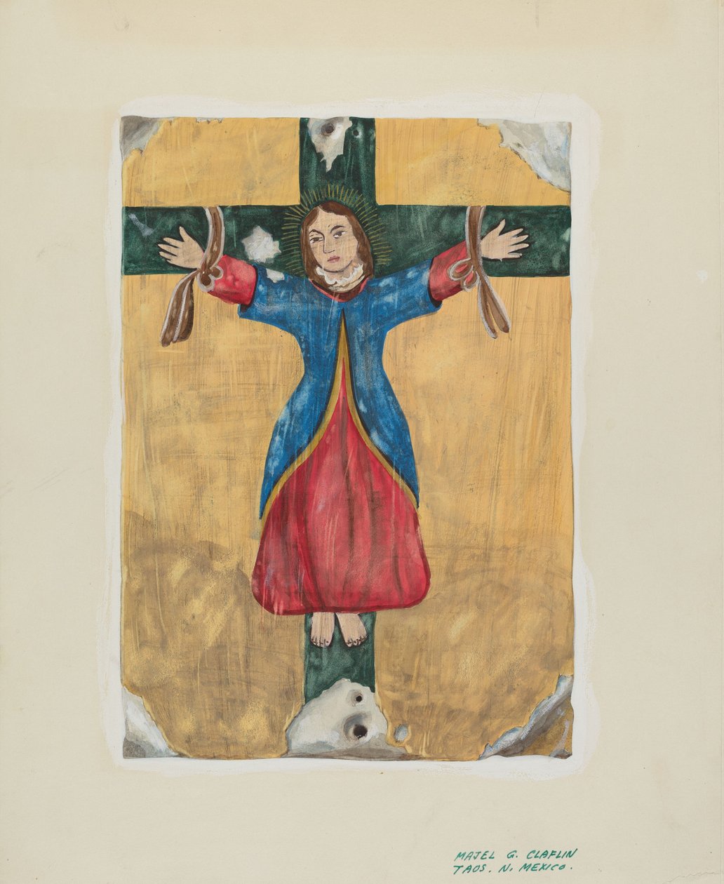 Pintura de Santa Liberata, c. 1939. de Majel G. Claflin