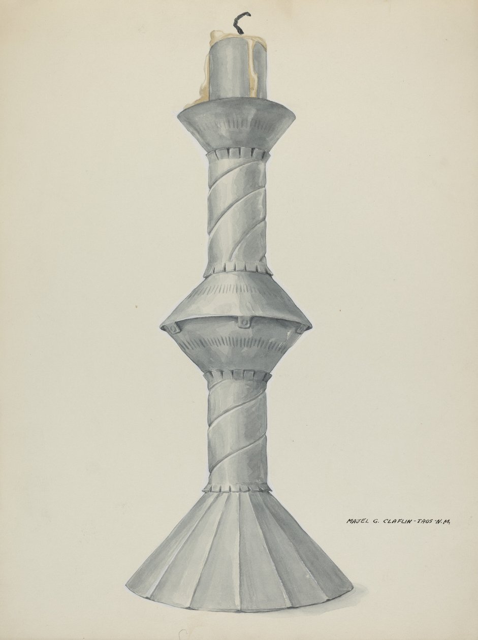 Castiçal do Altar Penitente, c. 1937. de Majel G. Claflin
