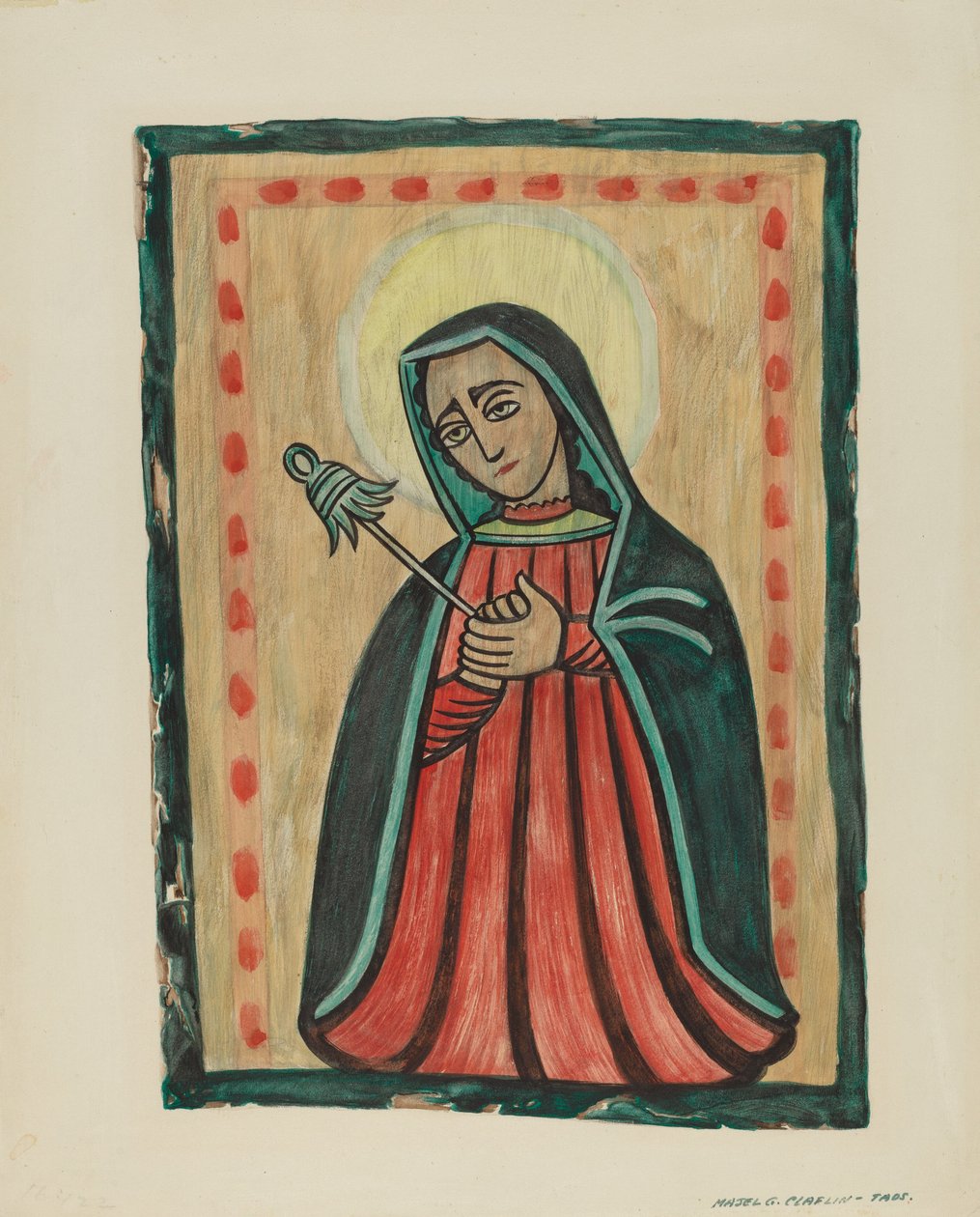 Retábulo-Nossa Senhora das Dores Nuestra Señora de los Siete Dolores, c. 1938. de Majel G. Claflin