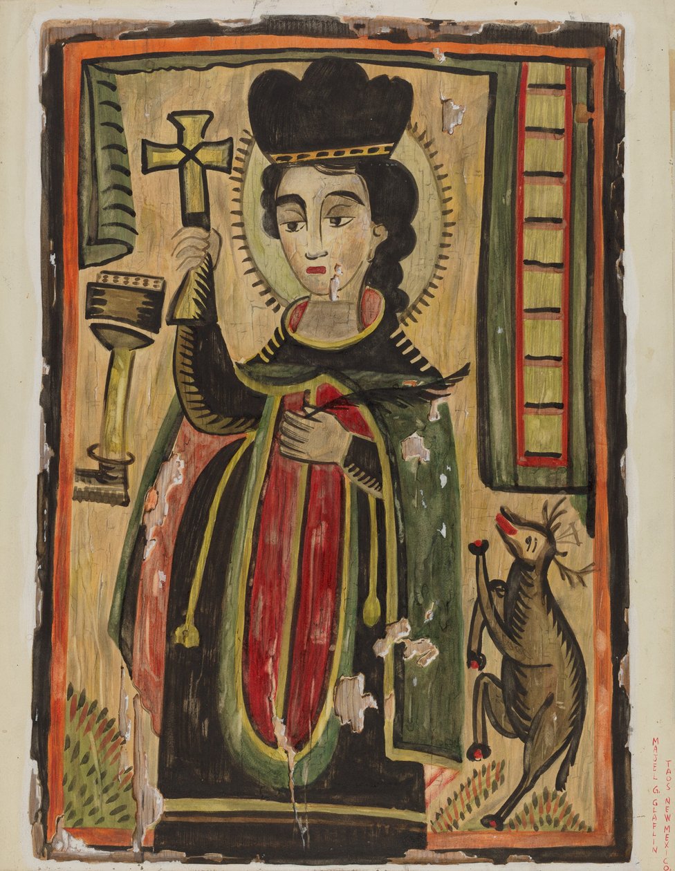 Retablo - St. Procopius, 19351942. de Majel G. Claflin