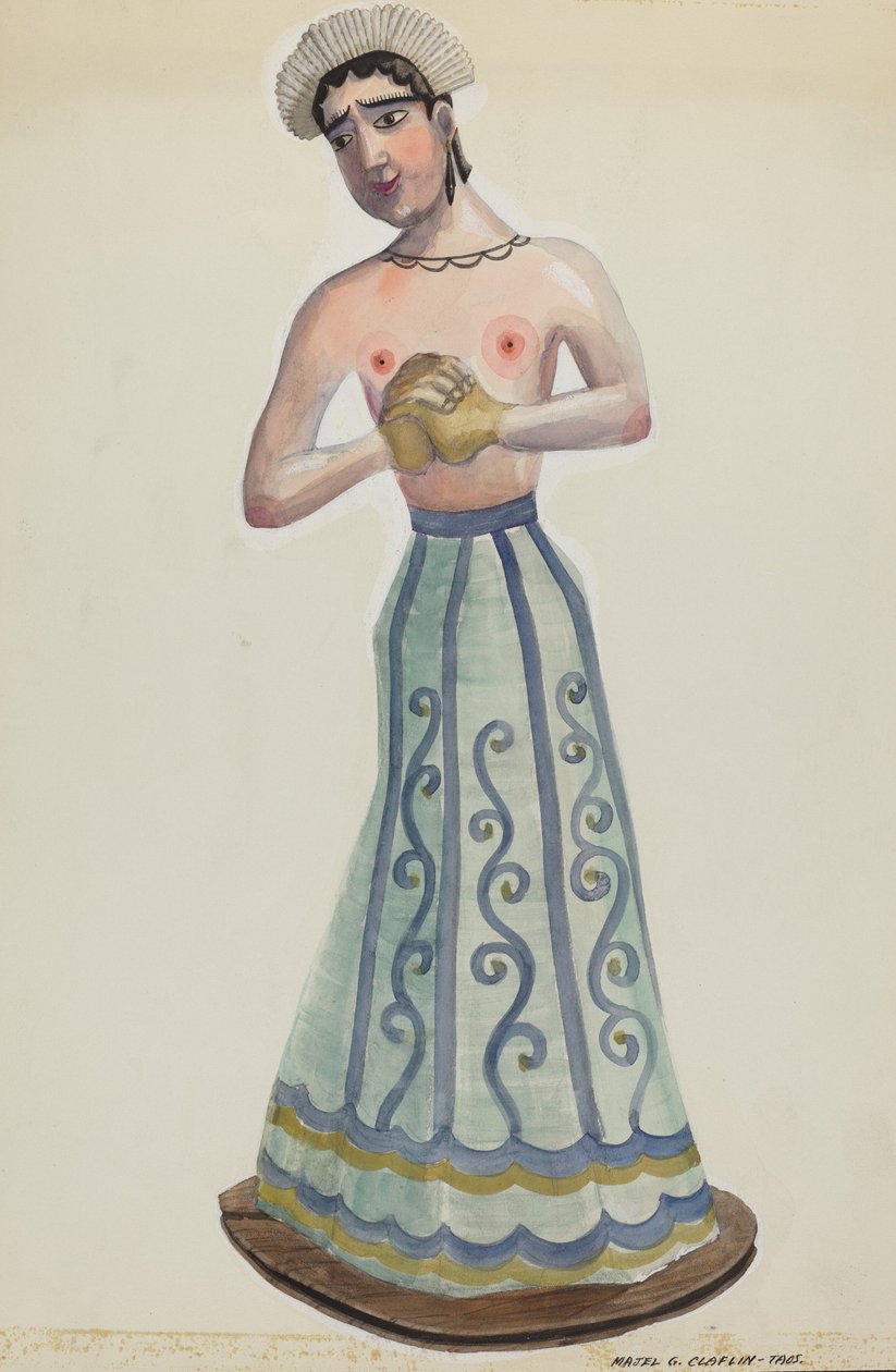 Santa Uma das Oito Virgens Vista de Frente, c. 1937. de Majel G. Claflin