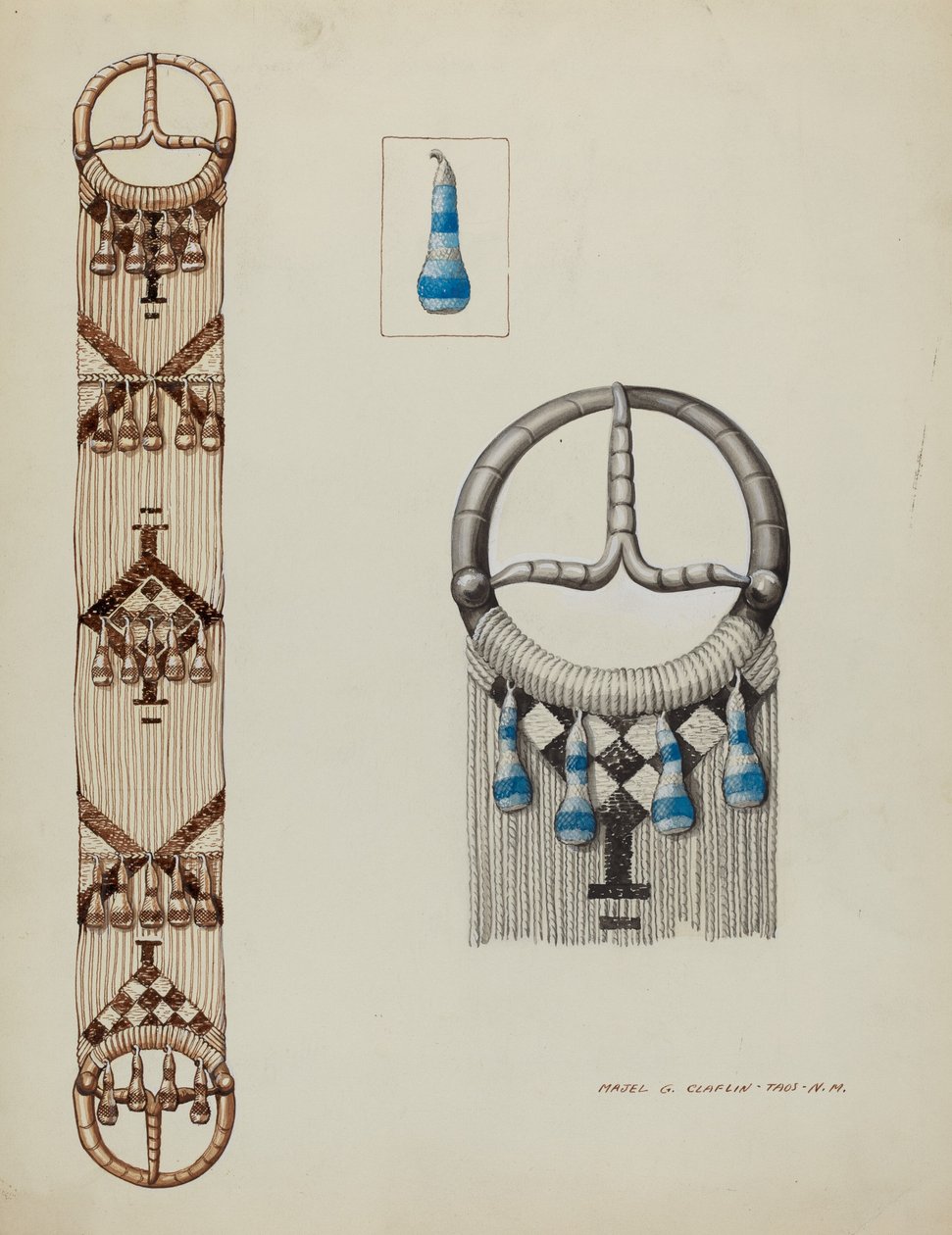 Spanish Cinch, c. 1937. de Majel G. Claflin