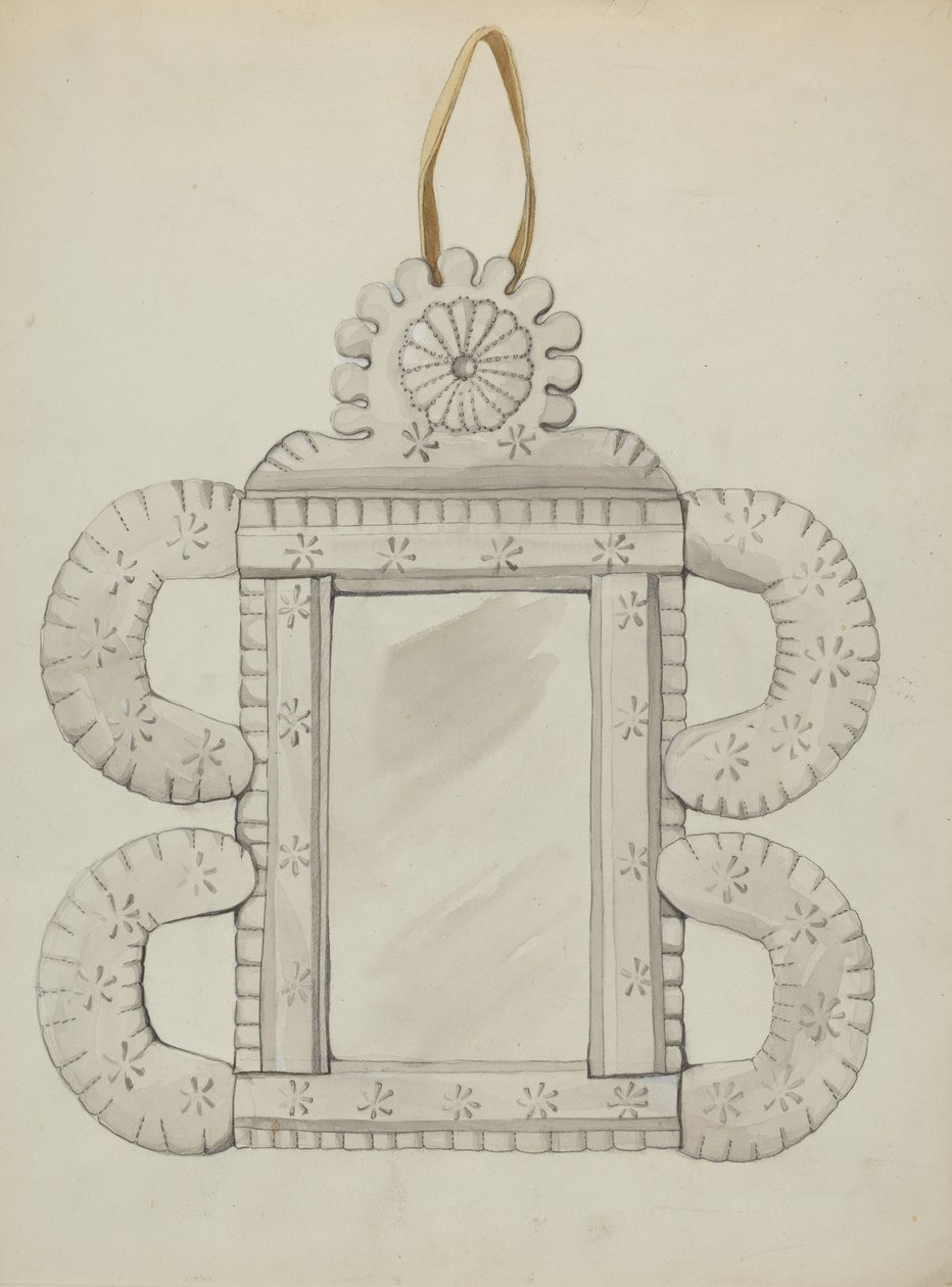 Moldura de Espelho de Lata, c. 1936. de Majel G. Claflin