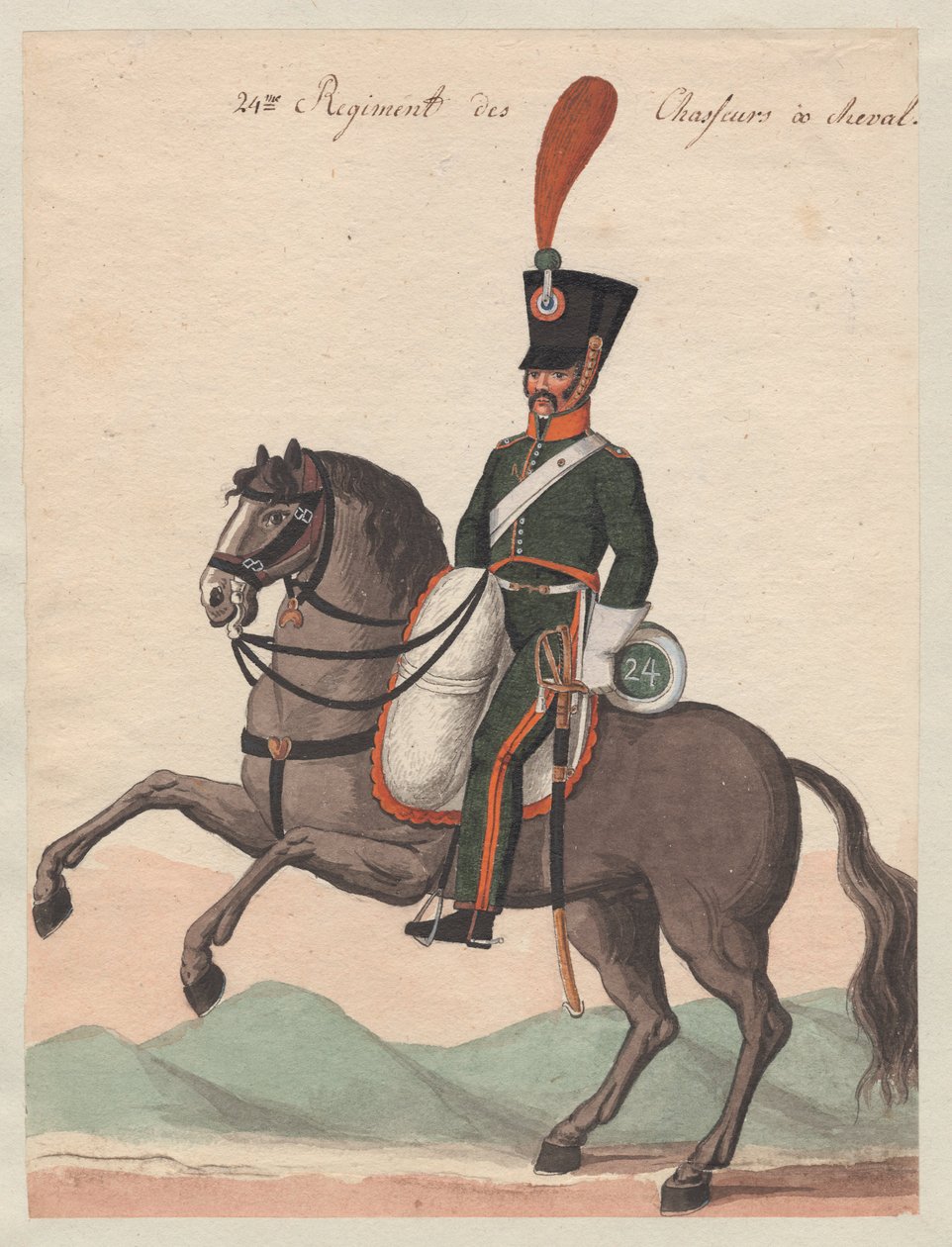 Soldado do 24º Regimento de Caçadores Montados de Major Otto from Baden