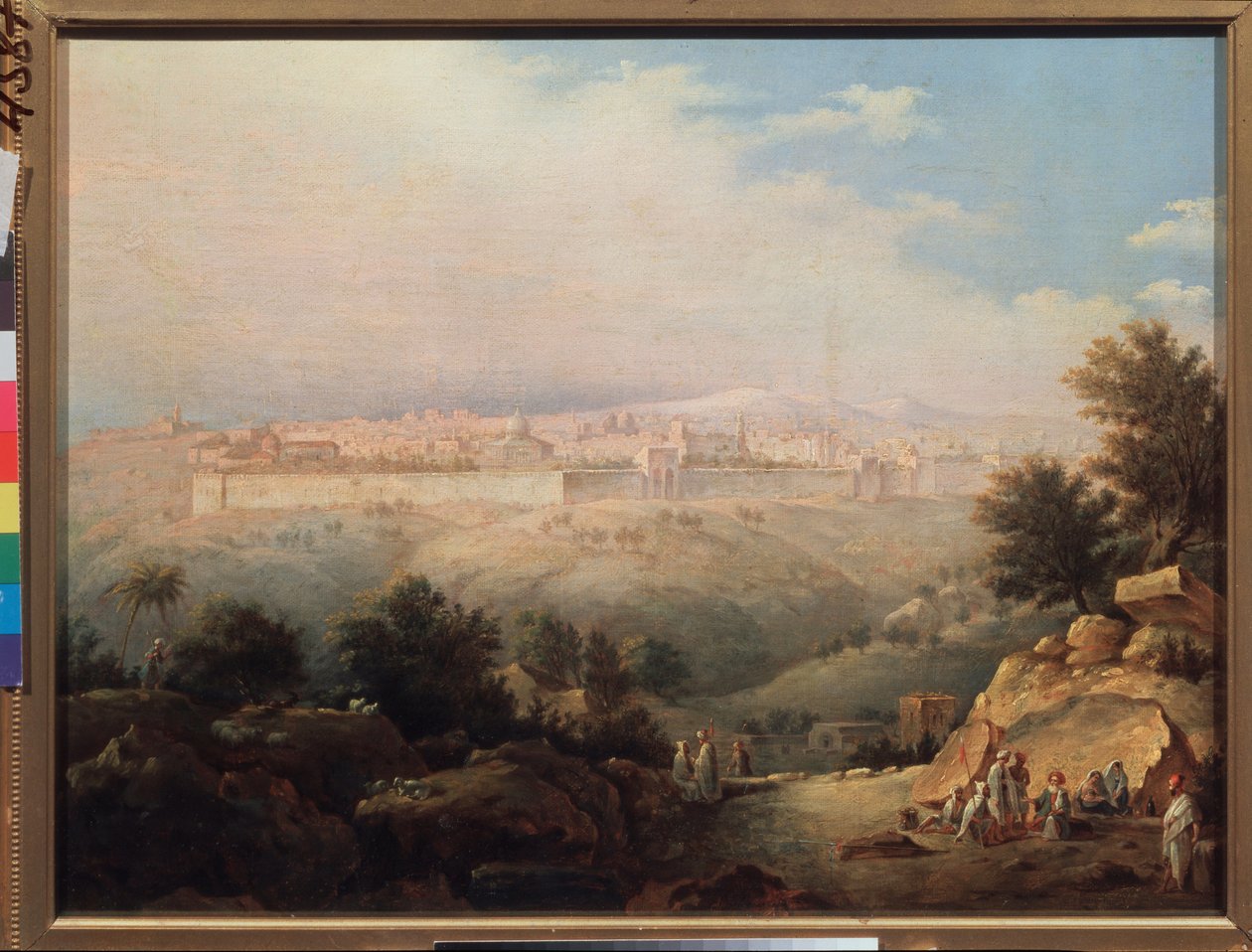 Vue de Jerusalem (Israel) (Vista de Jerusalém) - Peinture de Maxim Nikiphorovich Vorobyev (Vorobiev) (1787-1855), huile sur toile de Maksim Nikiforovich Vorobiev