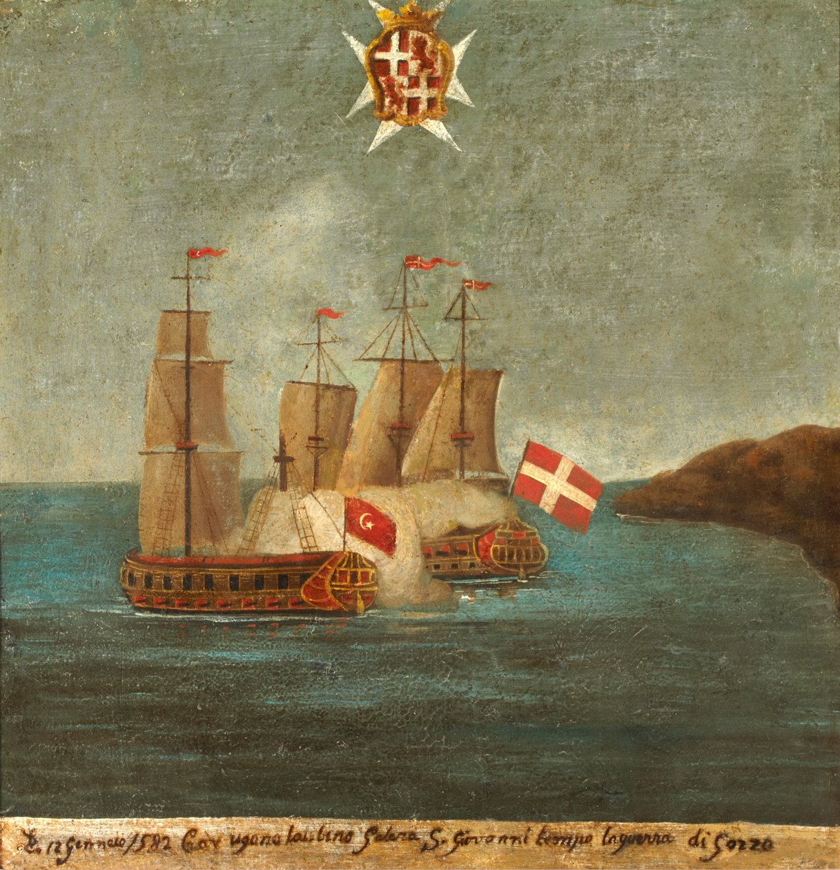 Batalha Naval, 1582, Gozo de Maltese School