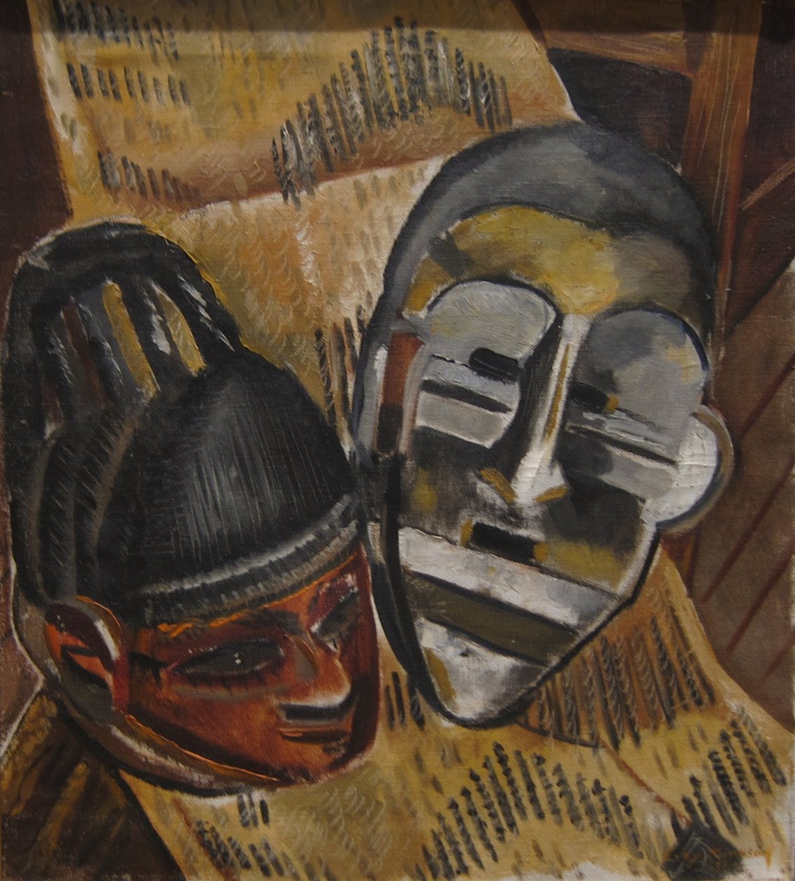 Masksn preto de Malvin Gray Johnson