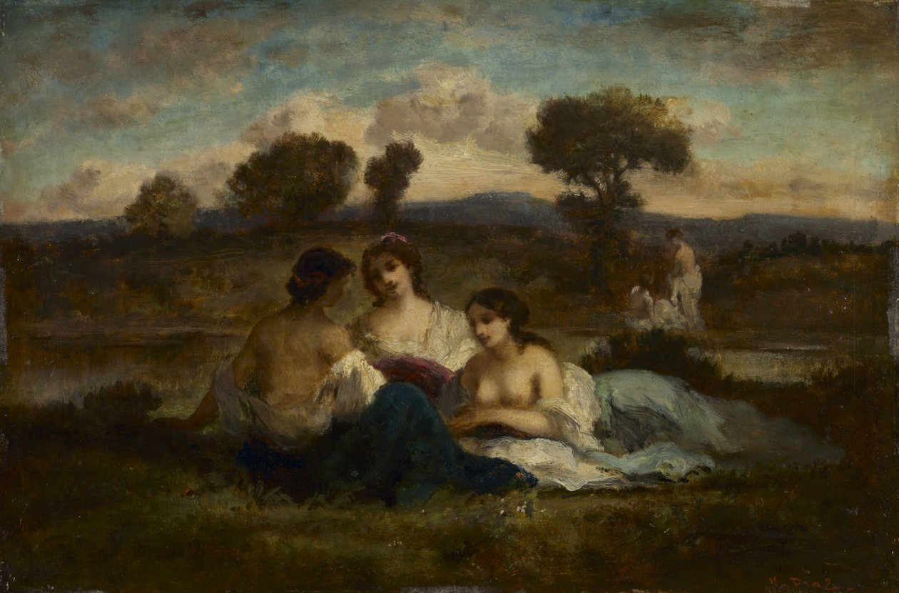 Os banhistas de Narcisse Virgilio Díaz
