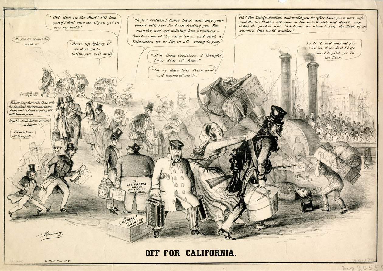 Para a Califórnia, 1849 de Manning