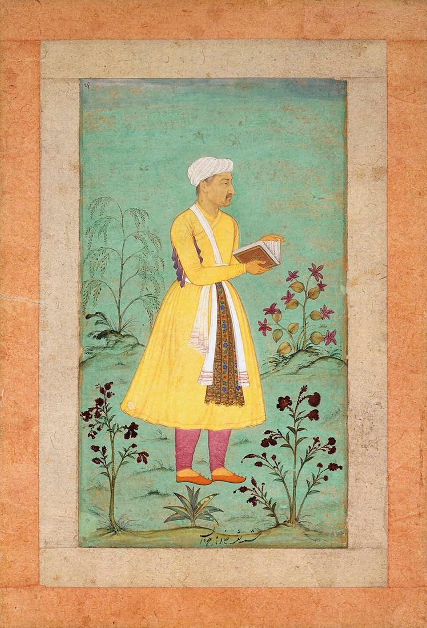 Retrato de Nakib Khan, início do século XVII. de Manohar