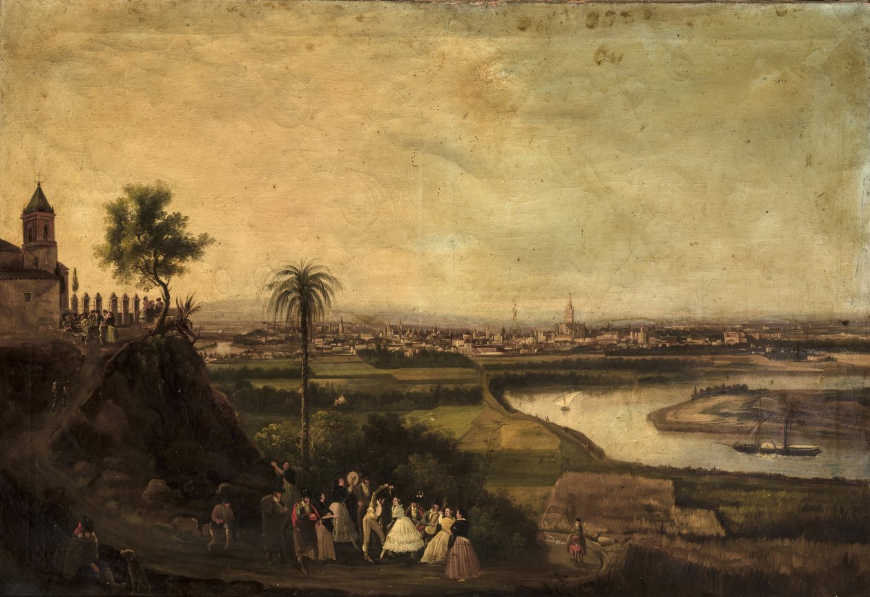 Sevilha a partir de San Juan de Aznalfarache de Manuel Barron y Carrillo